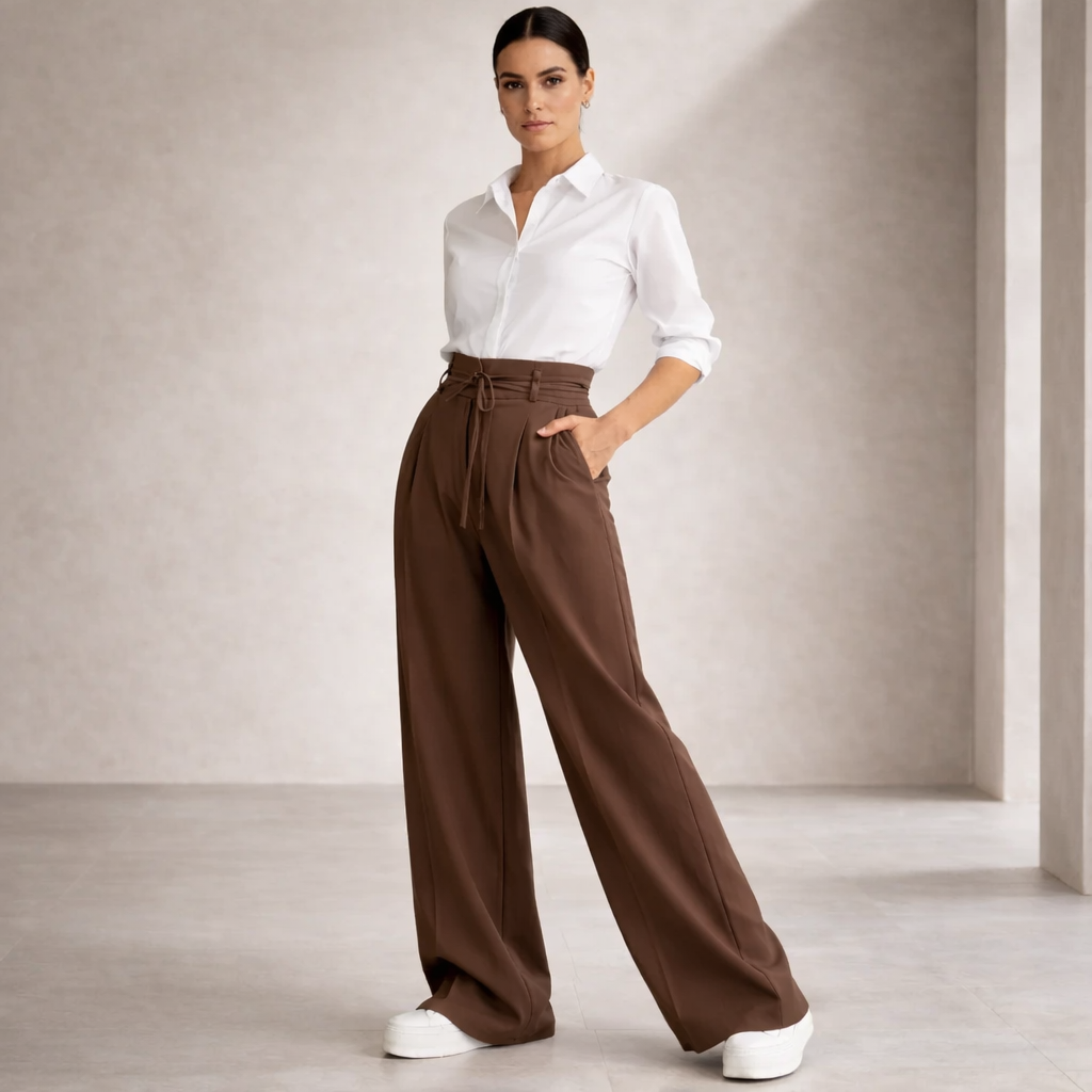 Pantalones de lino - Mujer