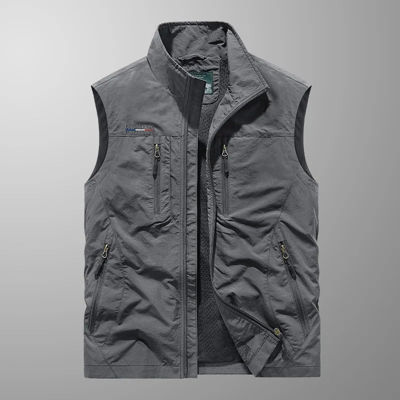 Chaleco para Hombre | Cremallera, Cuello Alto | Exterior