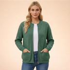 Cardigan de punto suave mujer ajuste regular en varios colores