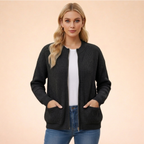 Cardigan de punto suave mujer ajuste regular en varios colores