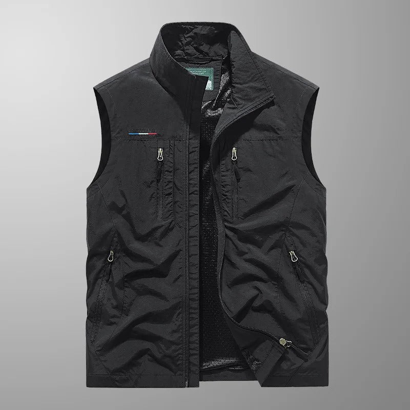 Chaleco para Hombre | Cremallera, Cuello Alto | Exterior