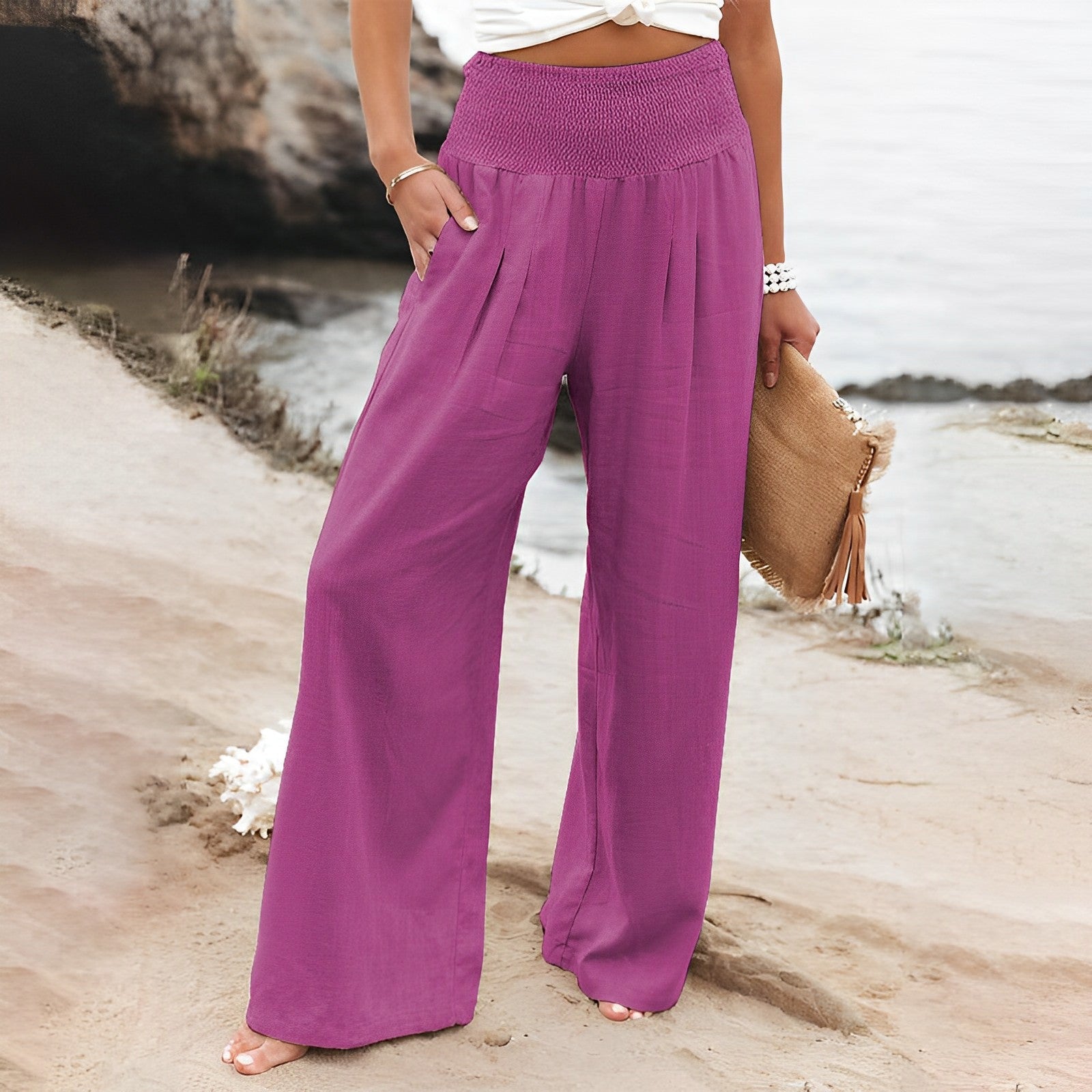 Pantalones Anchos para Mujer | Cintura Alta, Cómodos | Elegancia Diaria