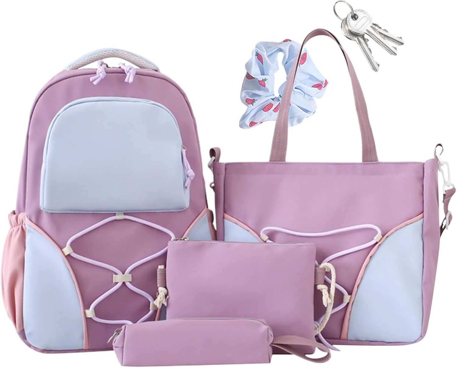 Mochila Escolar | Capacidad Grande, Estuche y Bolsas Incluidas