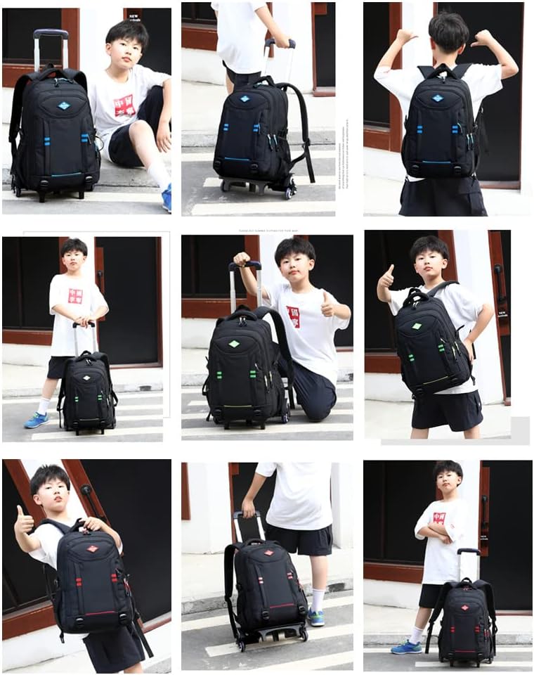 Mochila Escolar con Ruedas para Niños | Convertible, 18 Pulgadas