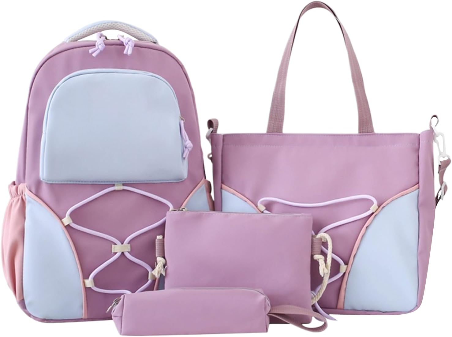 Mochila Escolar | Capacidad Grande, Estuche y Bolsas Incluidas