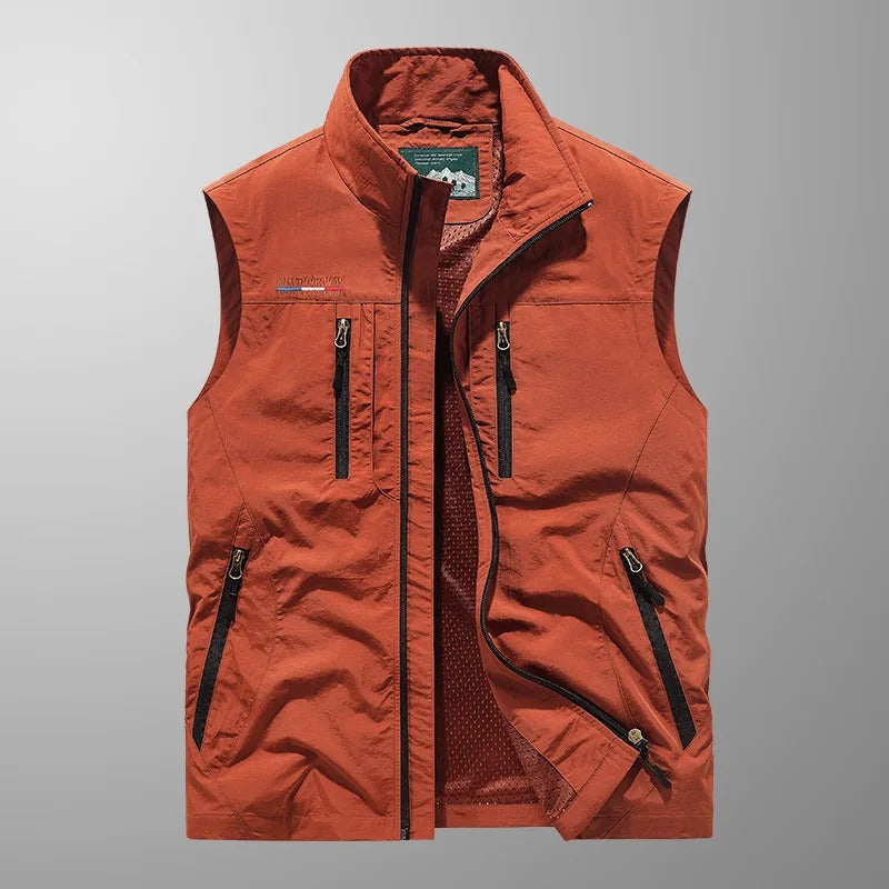 Chaleco para Hombre | Cremallera, Cuello Alto | Exterior