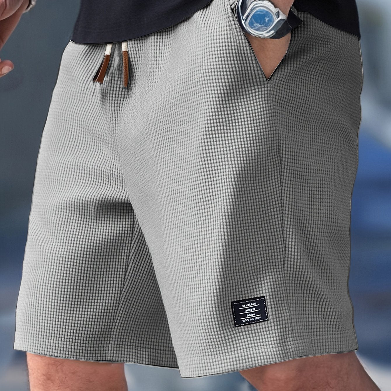 Pantalones Cortos Hombre Slim Fit | Cintura Ajustable | Casual