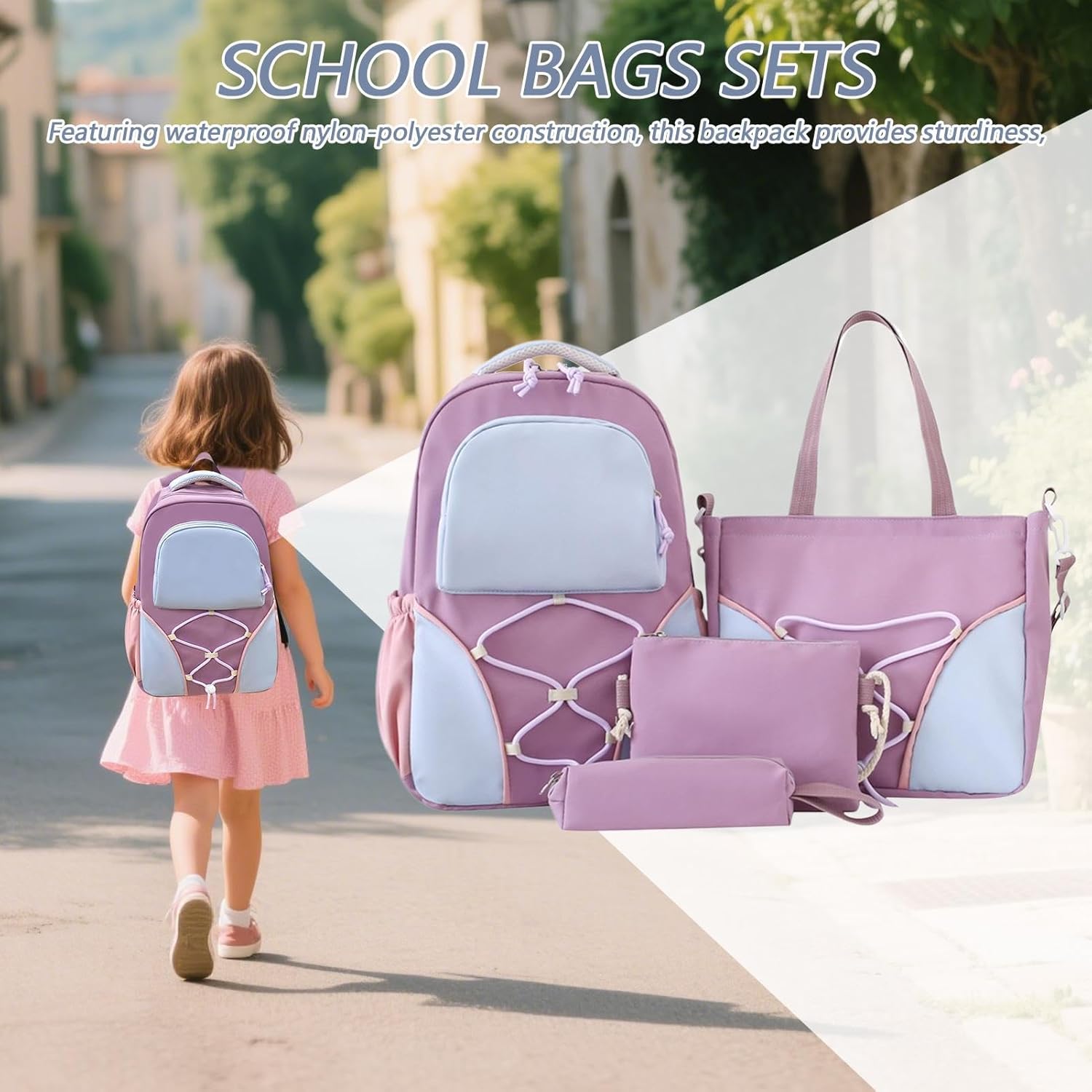 Mochila Escolar | Capacidad Grande, Estuche y Bolsas Incluidas