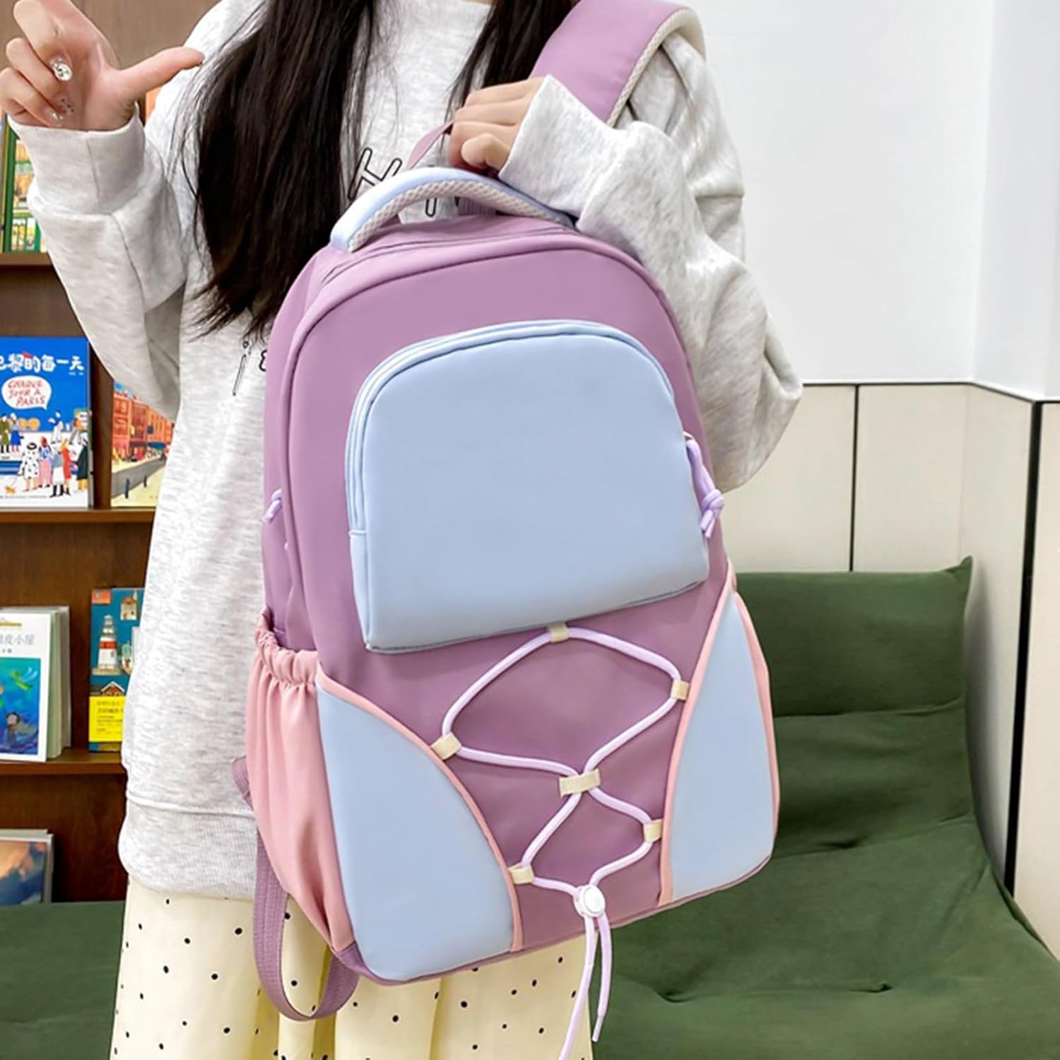 Mochila Escolar | Capacidad Grande, Estuche y Bolsas Incluidas