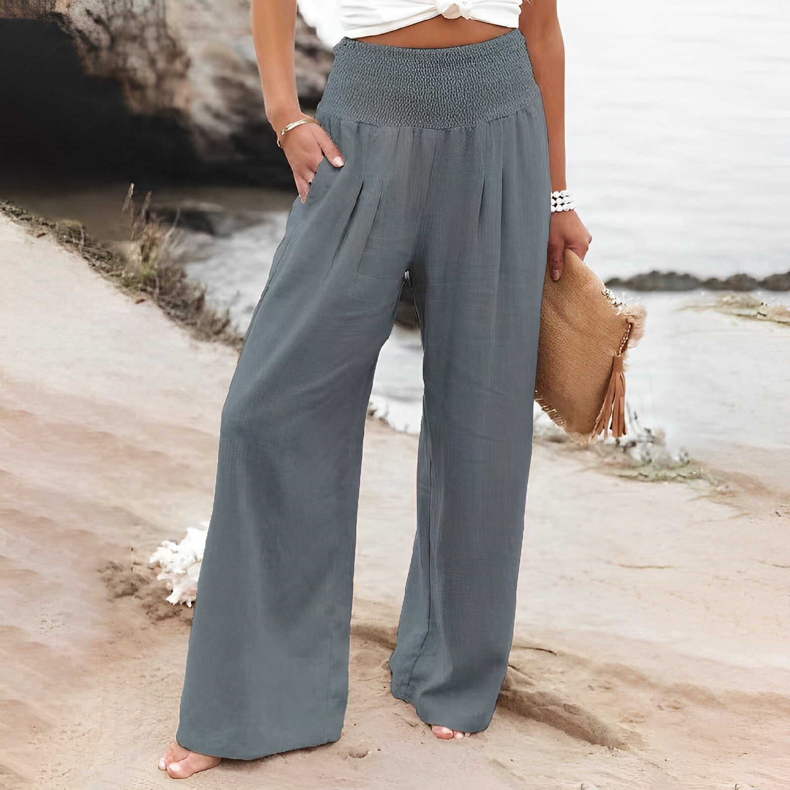 Pantalones Anchos para Mujer | Cintura Alta, Cómodos | Elegancia Diaria