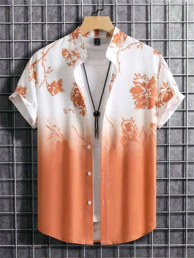 Camisa Hawaiana Hombre Verano | Manga Corta, Estampado Tropical