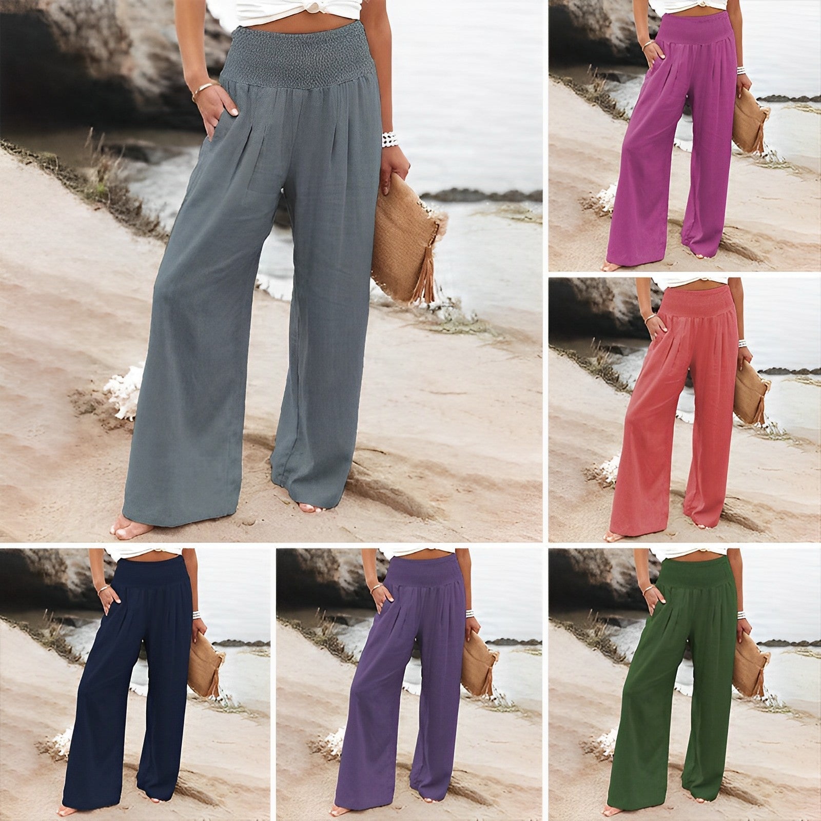 Pantalones Anchos para Mujer | Cintura Alta, Cómodos | Elegancia Diaria