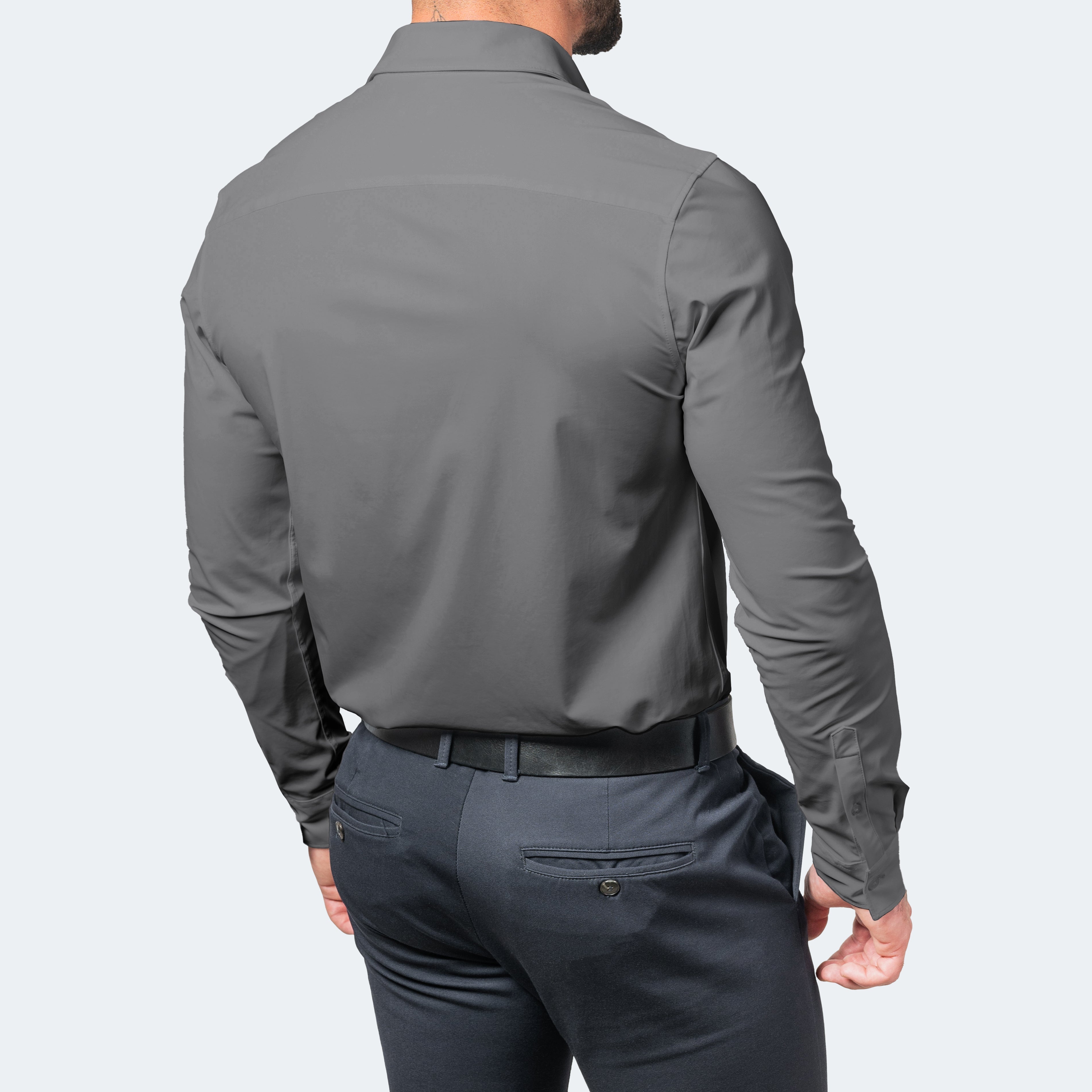 Camisa de Hombre Blanca | Estiramiento Extremo y Sin Planchado