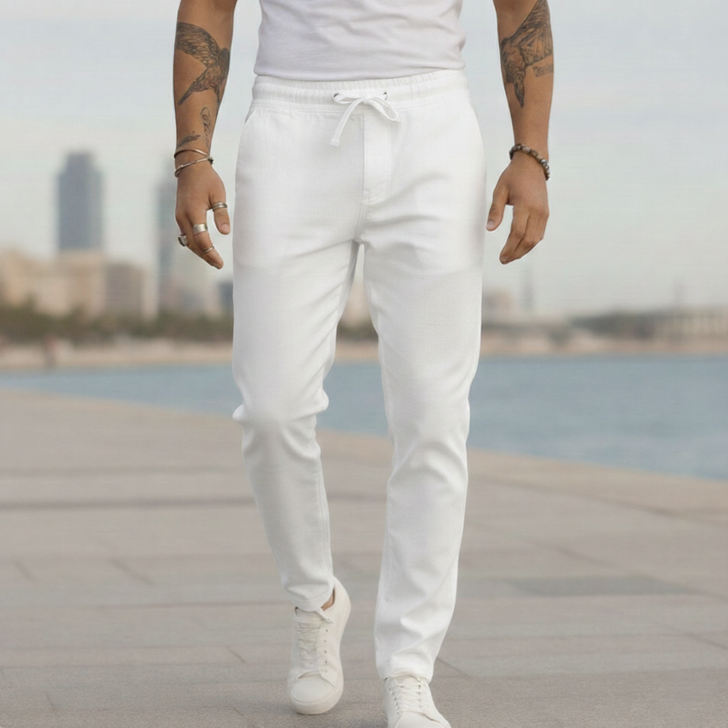 Pantalones de lino para hombre - Corte ajustado Urban Summer