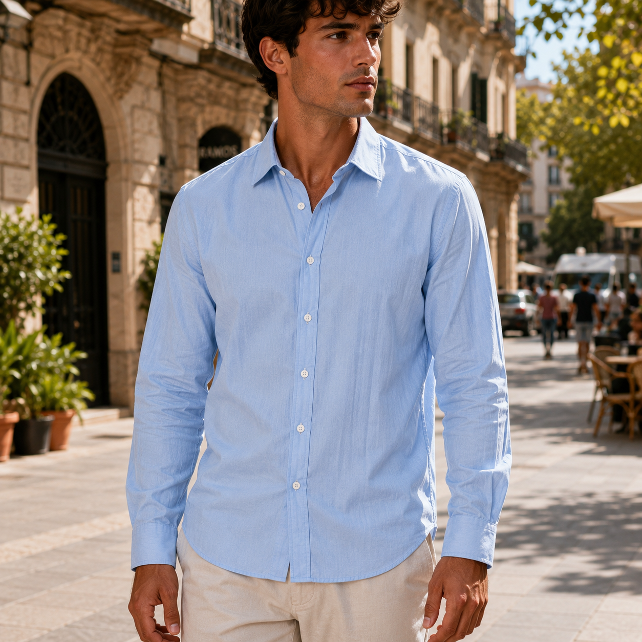 Camisa Ligera Transpirable de Manga Corta para Hombre | Ajuste Casual
