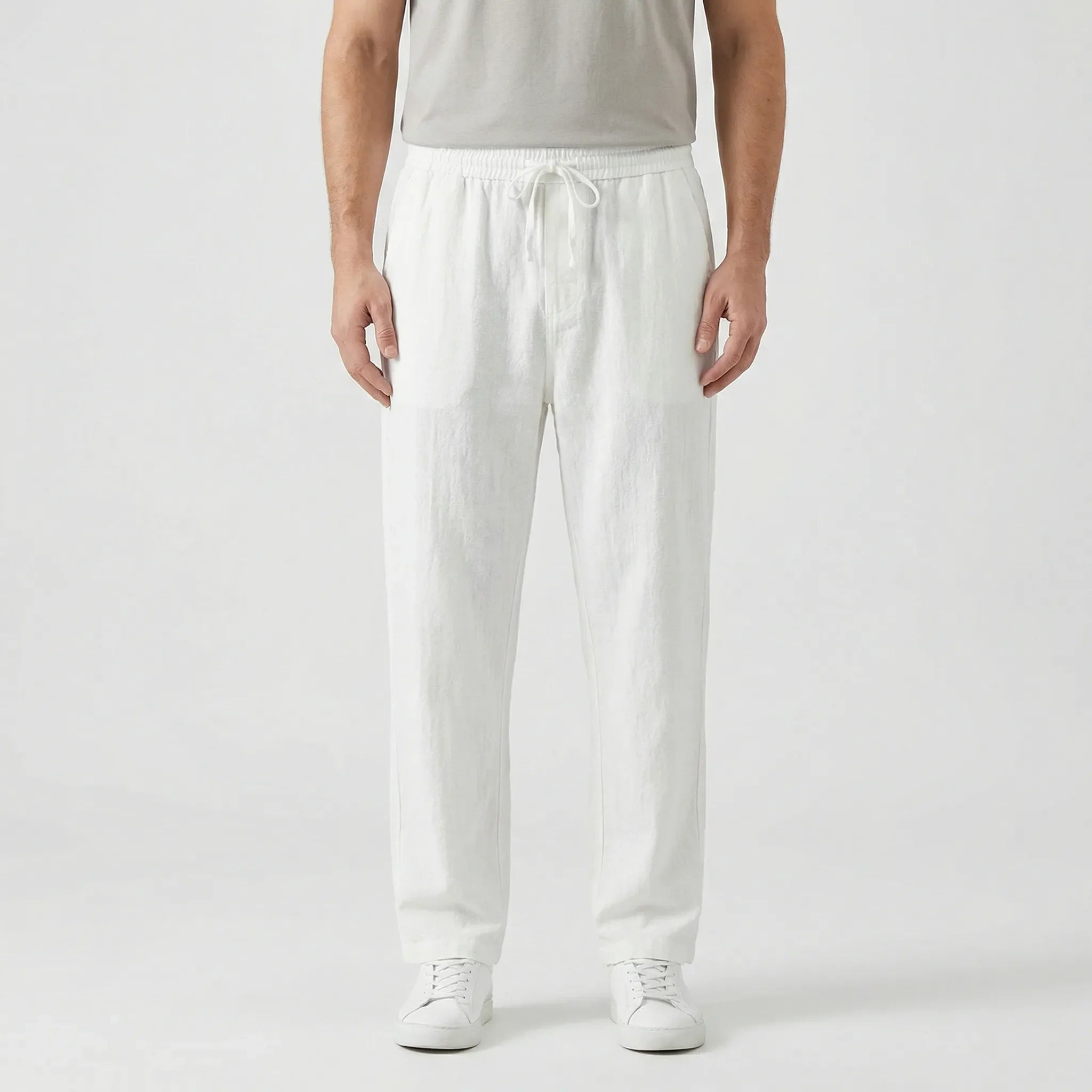 Pantalones de Lino para Hombre | Cintura Elástica | Transpirables