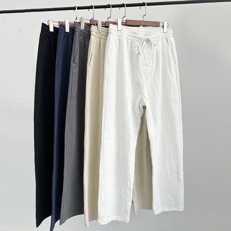 Pantalones de Lino para Hombre | Cintura Elástica | Transpirables