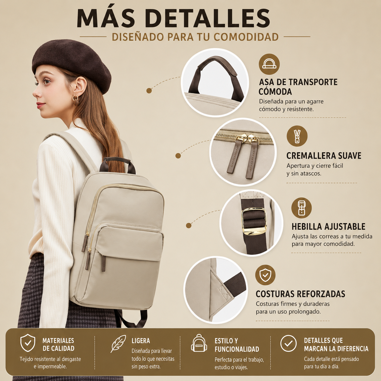 Mochila Spacious | 20-35 Litros, Organizador | Para Aventuras