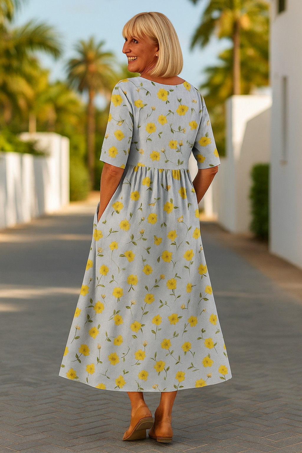 Vestido Midi | Estilo Desenfadado, Confort Diario