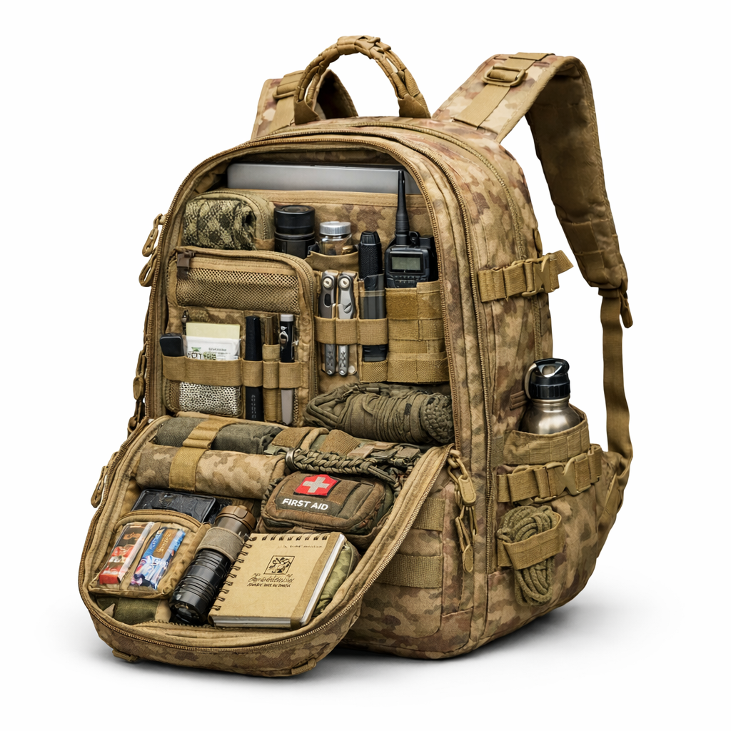 Mochila Táctica 35L | Impermeable, Senderismo, Equipo Exterior