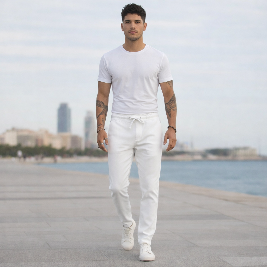 Pantalones de lino para hombre - Corte ajustado Urban Summer