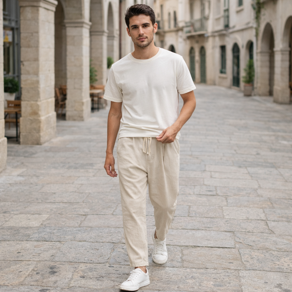 Dominique - Pantalones de lino - Confort casual de verano para hombre