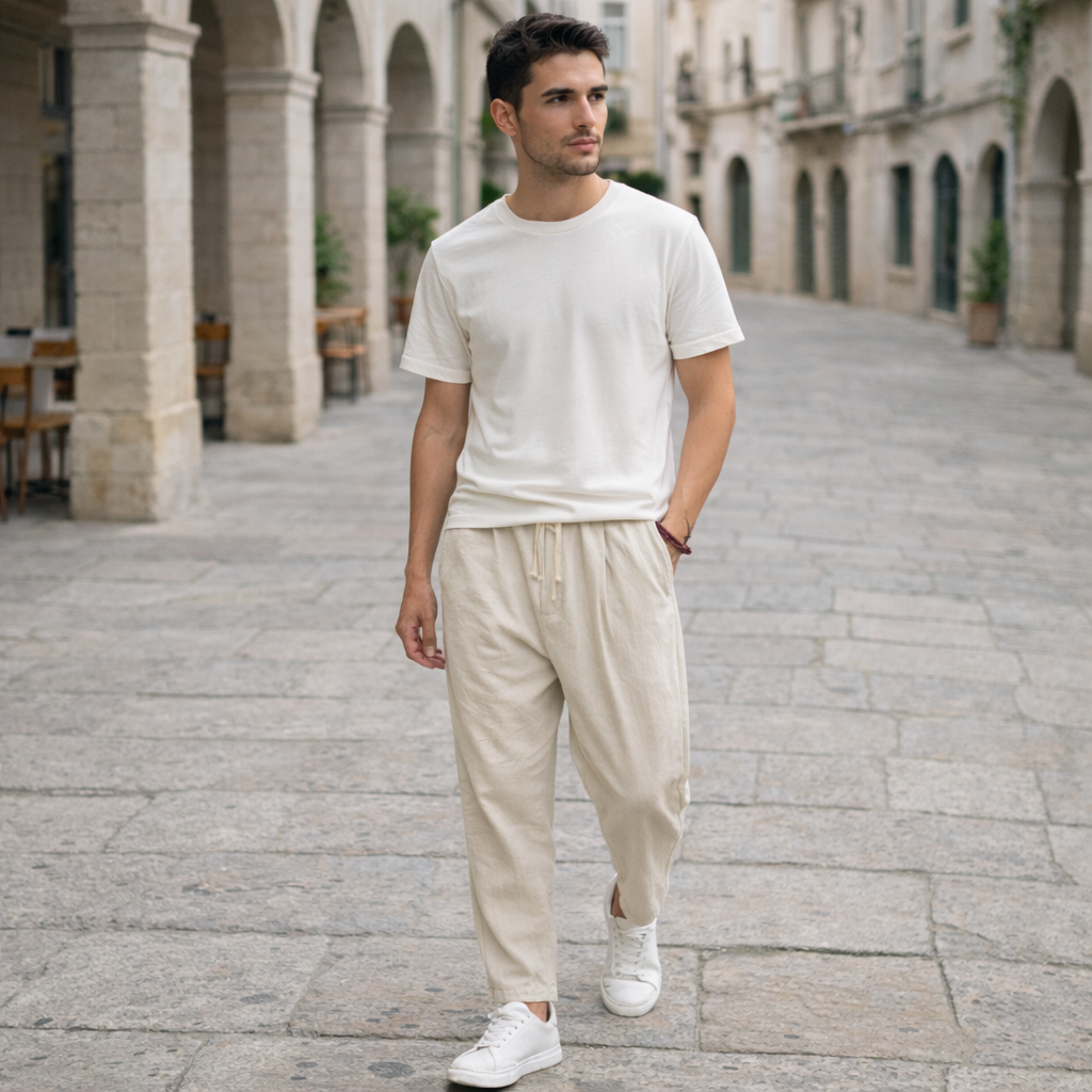 Dominique - Pantalones de lino - Confort casual de verano para hombre