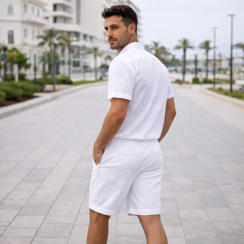 Martin - Lino - Shorts de verano transpirables para hombre