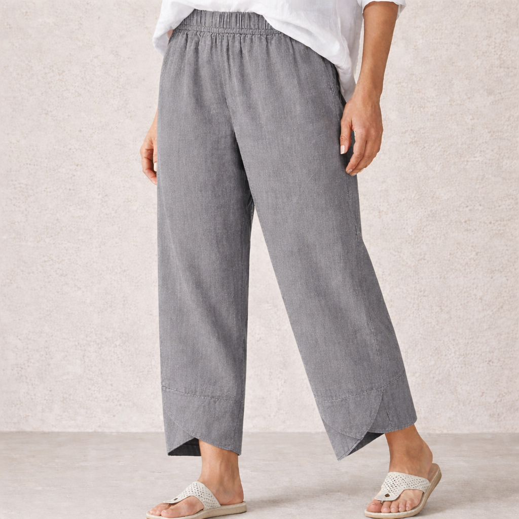 Pantalones de Lino - Pantalones Cortos Ligeros de Verano para Mujer