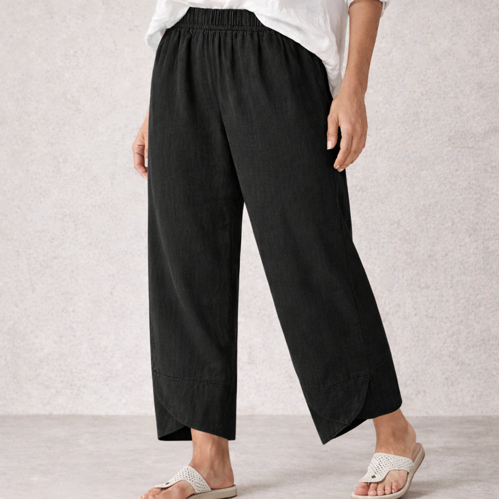 Pantalones de Lino - Pantalones Cortos Ligeros de Verano para Mujer