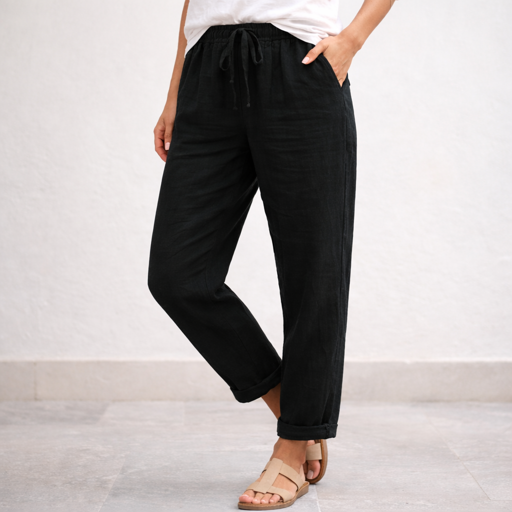 Pantalones de lino - Mujer verano casual chic