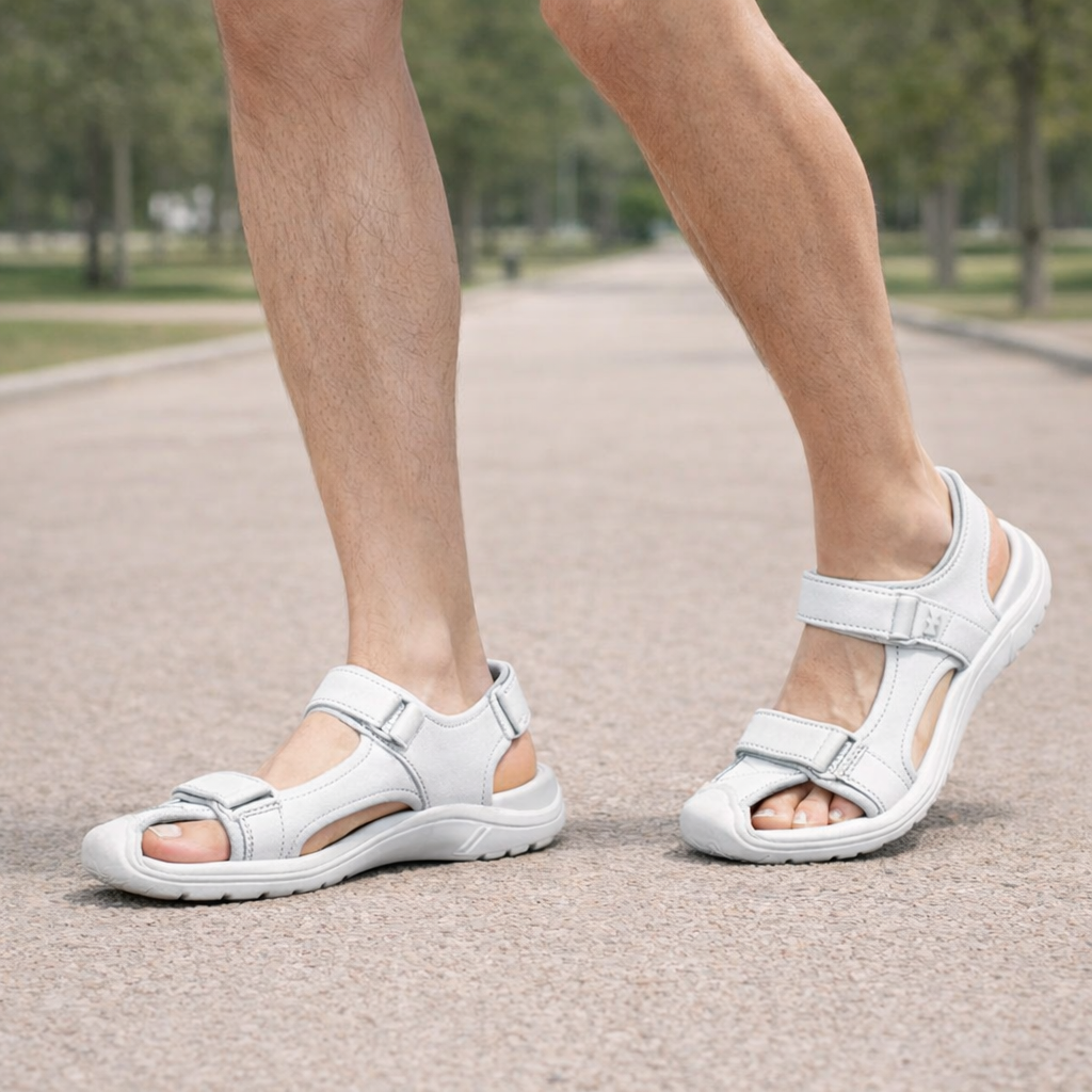 Sandalias de Cuero para Hombre - Comodidad Antideslizante para el Verano