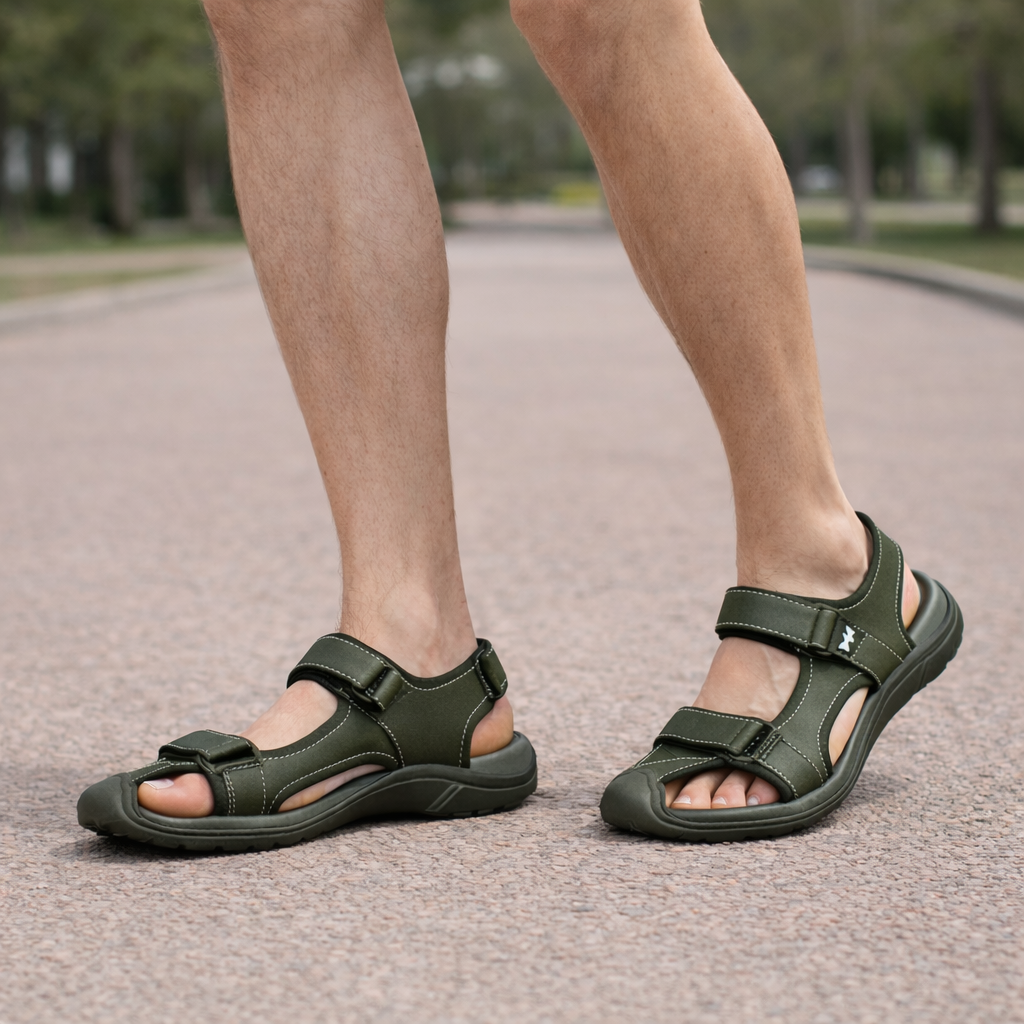 Sandalias de Cuero para Hombre - Comodidad Antideslizante para el Verano
