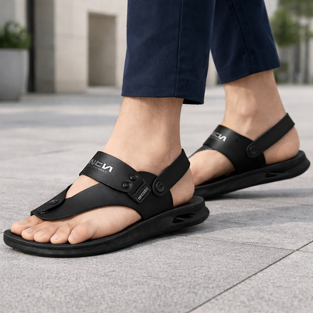 Sandalias Hombre Cómodas Ajustables Verano - Casual Diario