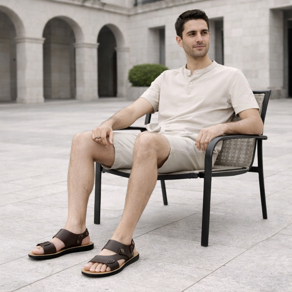 Christo - Sandalias sin cordones para hombre - comodidad informal para el verano