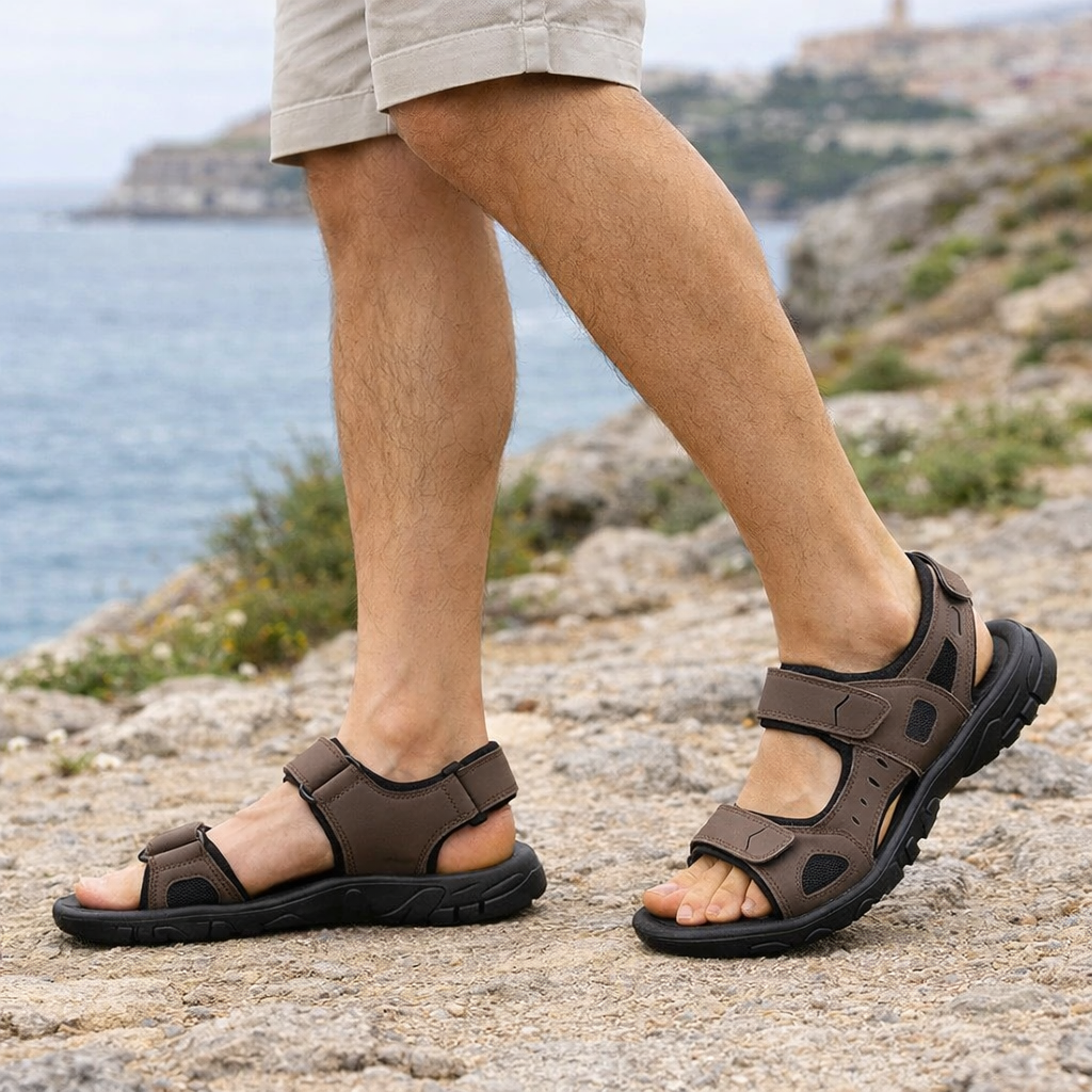 Sandalias Hombre Verano - Ajustables Confort Antideslizantes