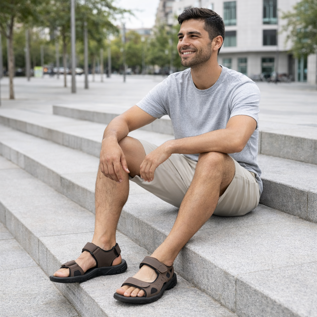 Sandalias Hombre Verano - Ajustables Confort Antideslizantes