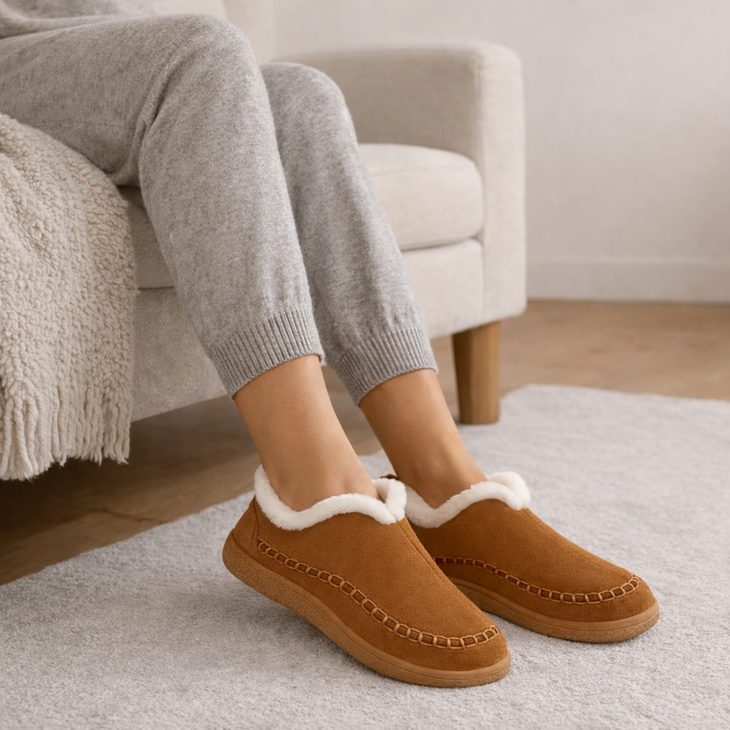 Pantuflas Mujer Invierno - Antideslizantes Cálidas Confort