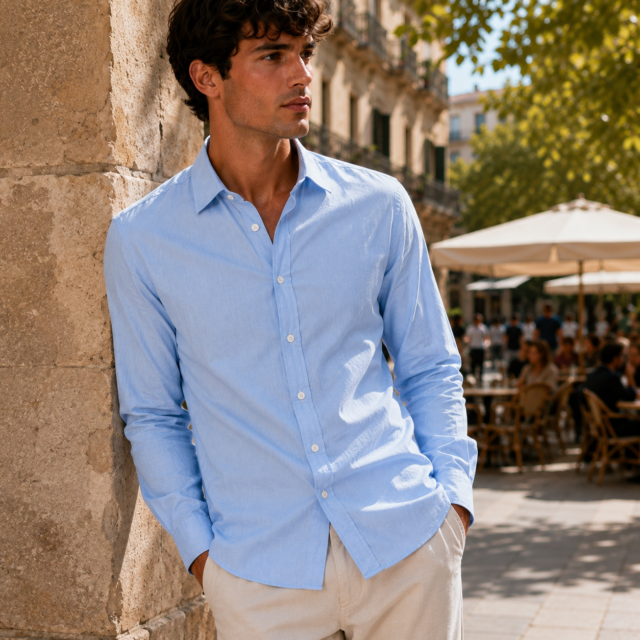 Camisa Ligera Transpirable de Manga Corta para Hombre | Ajuste Casual