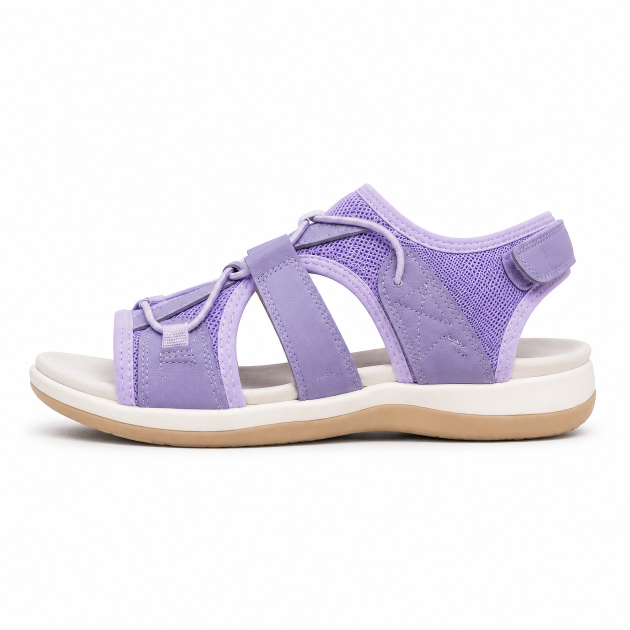 Sandalias Ortopédicas Mujer Velcro Ajustable Verano
