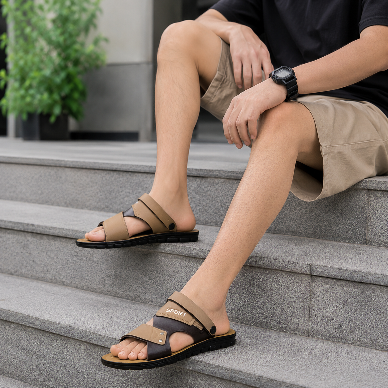 Sandalias Hombre Cómodas Ajustables Verano - Casual Diario