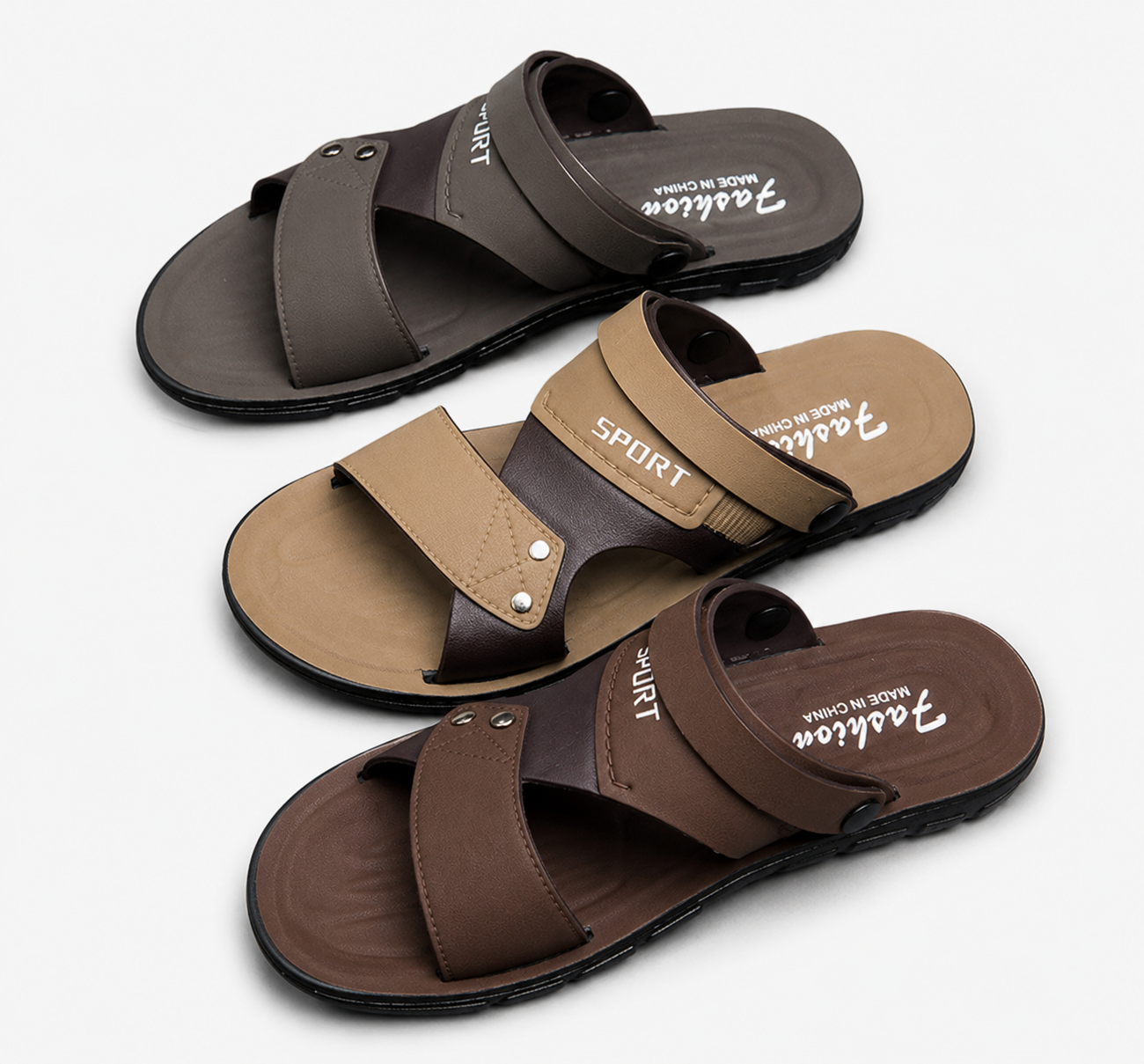Sandalias Hombre Cómodas Ajustables Verano - Casual Diario