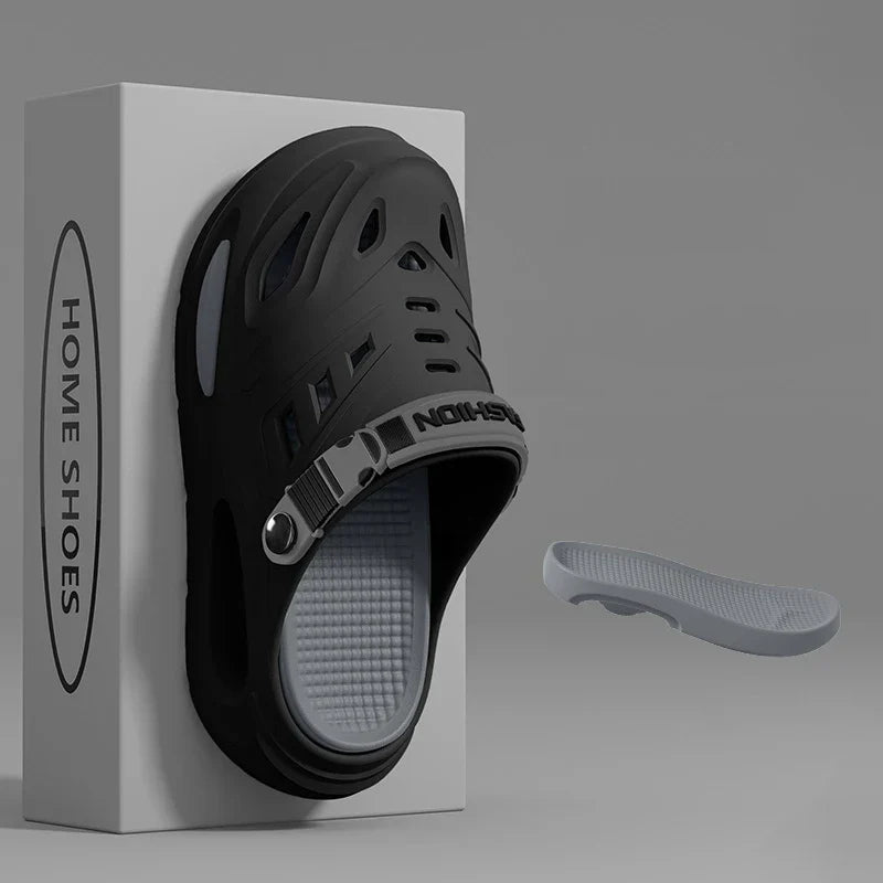 Pantuflas Hombre | Suela Acolchada, Correa Ajustable