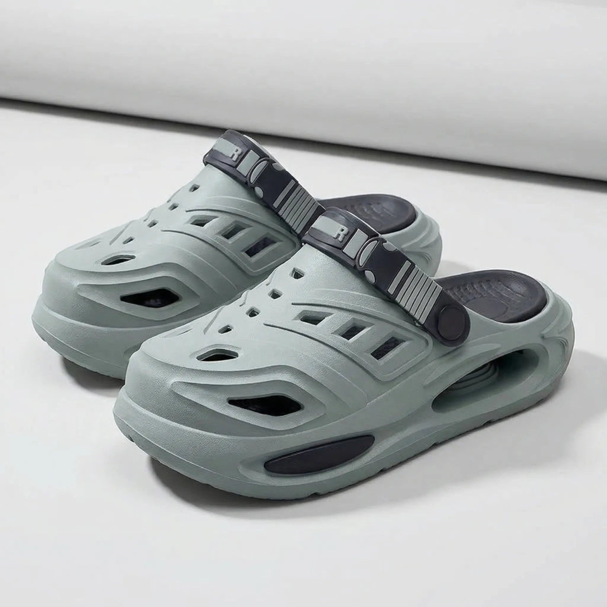 Pantuflas Hombre | Suela Acolchada, Correa Ajustable
