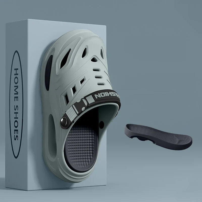 Pantuflas Hombre | Suela Acolchada, Correa Ajustable