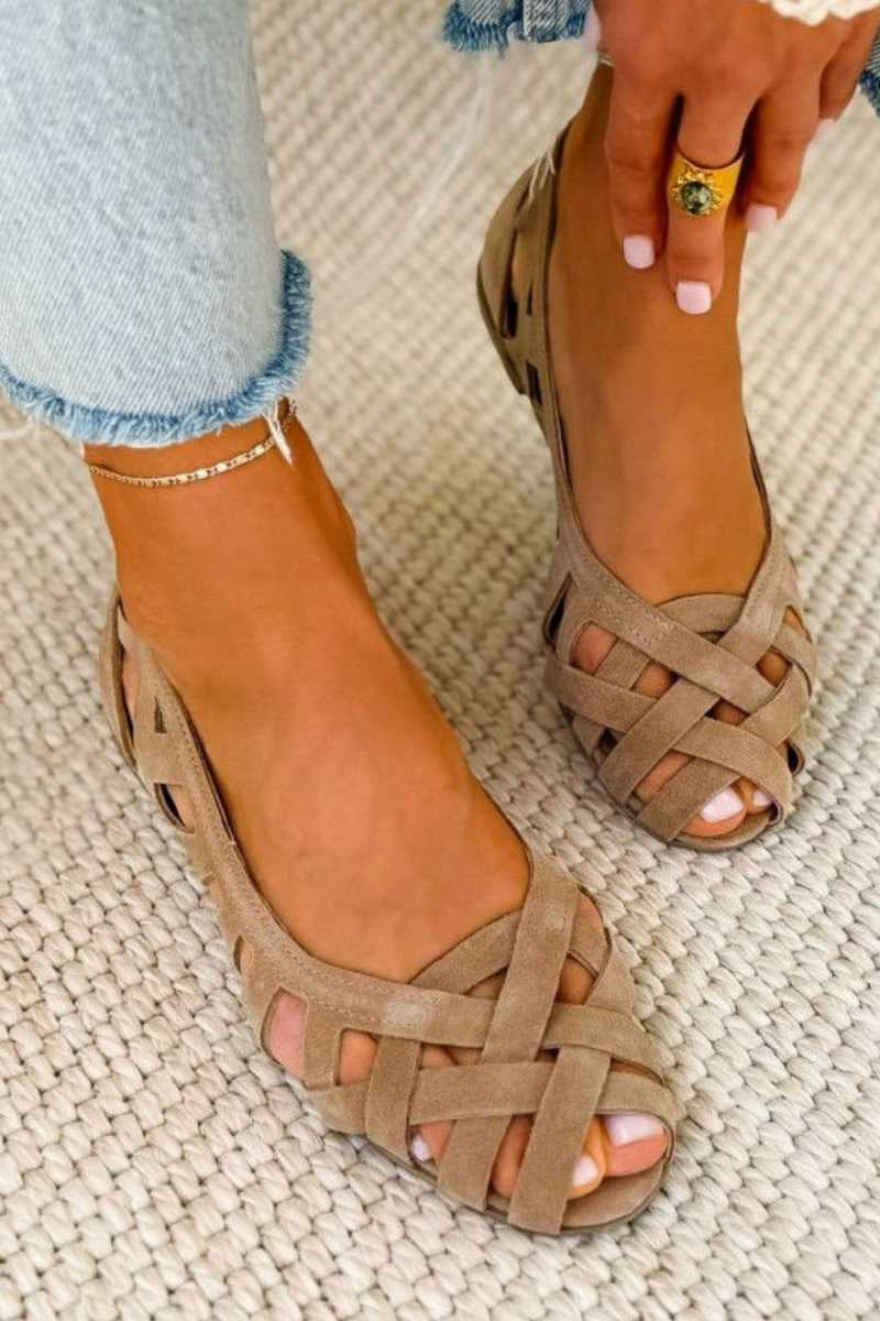 Sandalias Mujer | Ortopédicas Bohemias con Tiras Trenzadas y Suela Plana