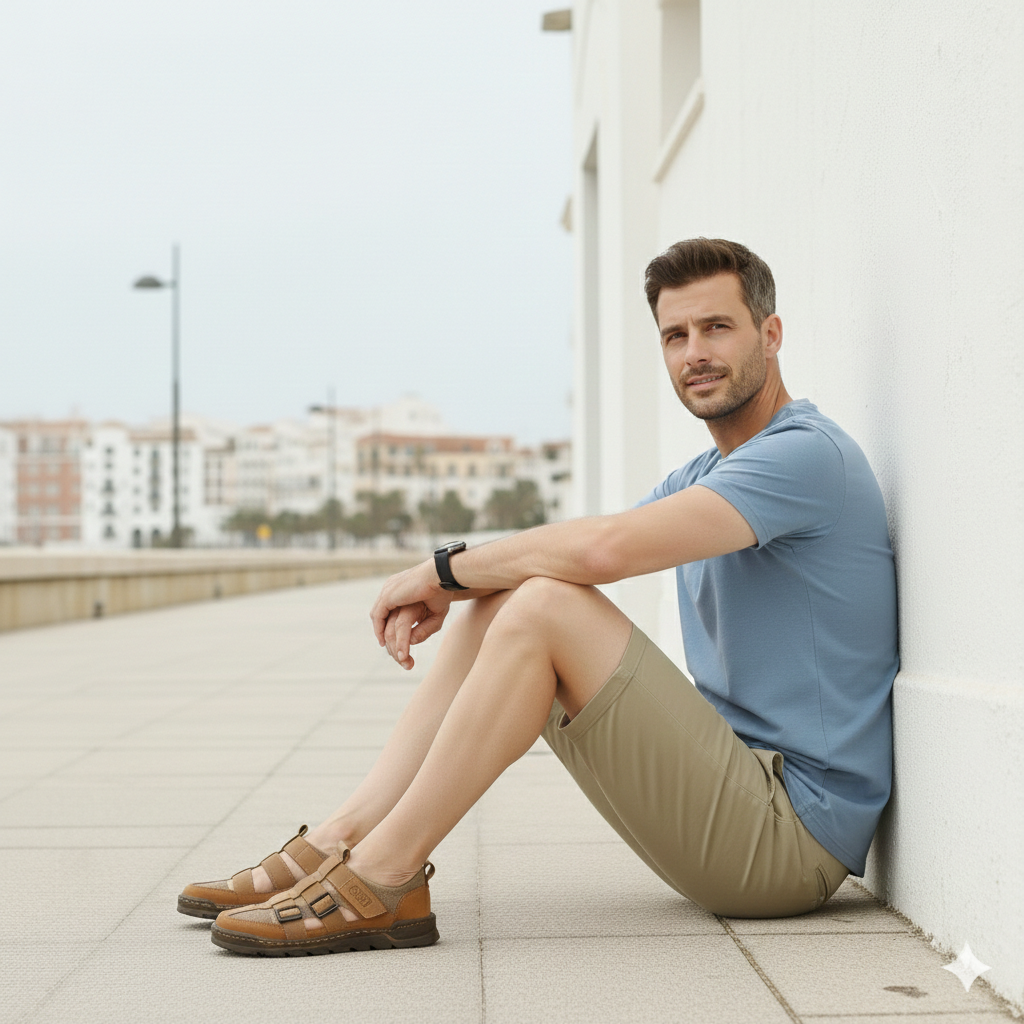 Emko - Sandalias Deportivas Hombre Transpirables Verano Ajustables