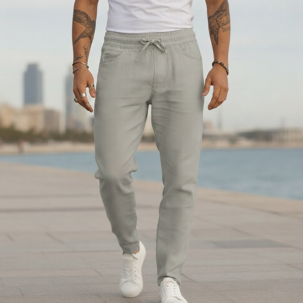 Pantalones de lino para hombre - Corte ajustado Urban Summer