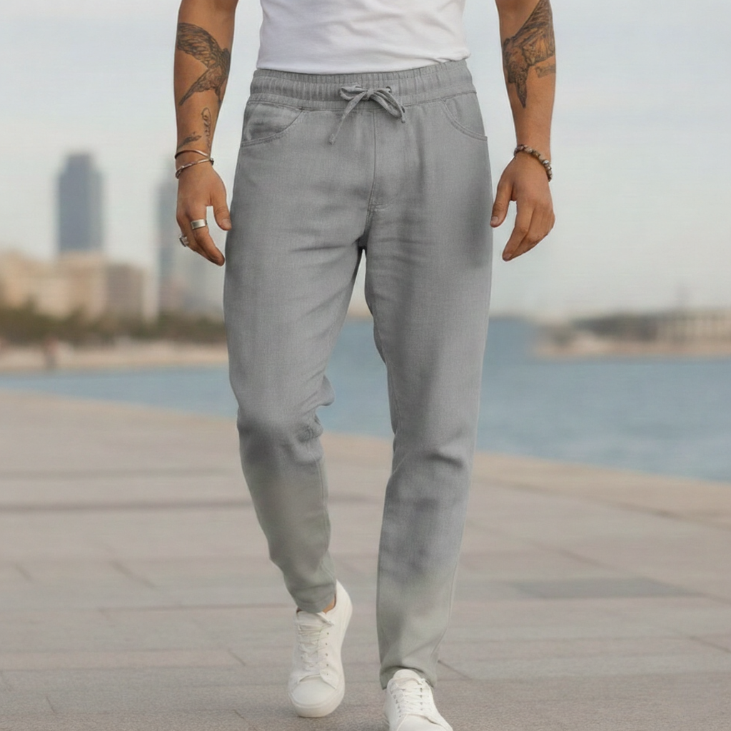 Pantalones de lino para hombre - Corte ajustado Urban Summer
