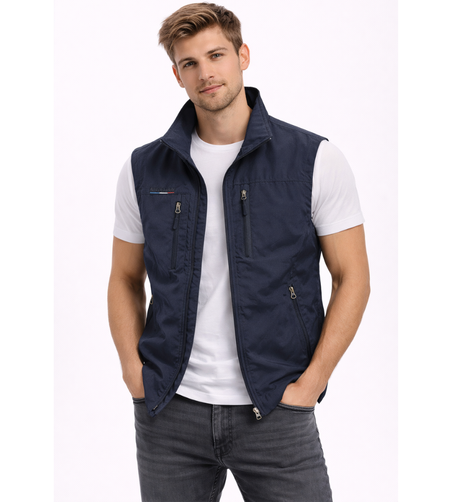 Chaleco para Hombre | Cremallera, Cuello Alto | Exterior